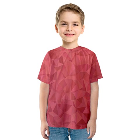 Triangle Background Abstract Kids  Sport Mesh Tee by Mariart