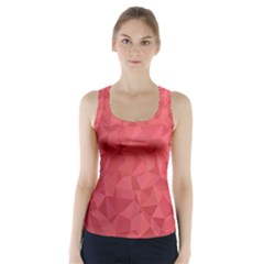 Triangle Background Abstract Racer Back Sports Top