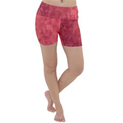 Triangle Background Abstract Lightweight Velour Yoga Shorts