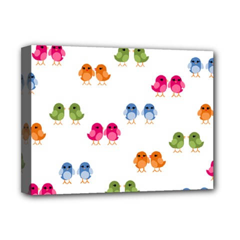 Pattern Birds Cute Deluxe Canvas 16  X 12  (stretched) 