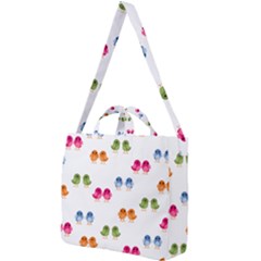 Pattern Birds Cute Square Shoulder Tote Bag by Mariart