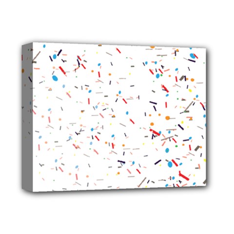 Ribbon Polka Deluxe Canvas 14  X 11  (stretched)