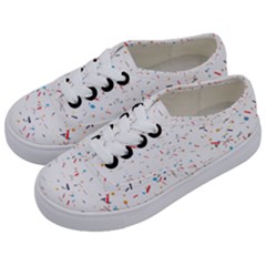 Ribbon Polka Kids  Classic Low Top Sneakers by Mariart