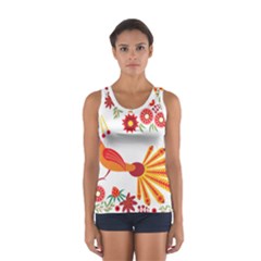 Peacock Pattern Sport Tank Top  by Mariart