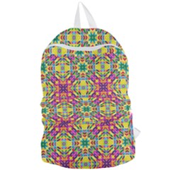Triangle Mosaic Pattern Repeating Foldable Lightweight Backpack by Mariart