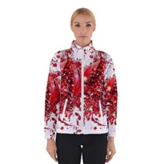 Red Pomegranate Fried Fruit Juice Winter Jacket by Mariart