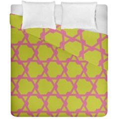 Pattern Background Structure Pink Duvet Cover Double Side (california King Size)