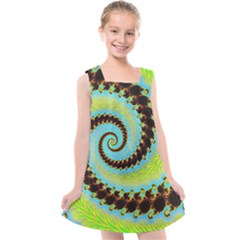 Fractal Julia Mandelbrot Art Kids  Cross Back Dress by Pakrebo