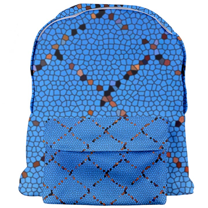 Pattern Structure Background Blue Giant Full Print Backpack