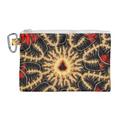 Fractal Julia Mandelbrot Art Canvas Cosmetic Bag (large) by Pakrebo