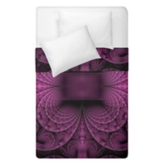 Fractal Magenta Pattern Geometry Duvet Cover Double Side (single Size) by Pakrebo