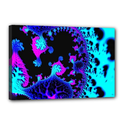 Fractal Pattern Spiral Abstract Canvas 18  X 12  (stretched) by Pakrebo
