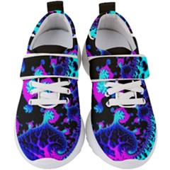 Fractal Pattern Spiral Abstract Kids  Velcro Strap Shoes by Pakrebo