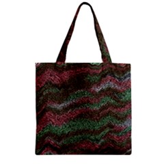 Pattern Structure Background Lines Zipper Grocery Tote Bag