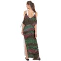 Pattern Structure Background Lines Maxi Chiffon Cover Up Dress View2