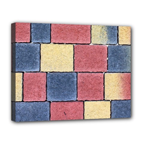 Model Mosaic Wallpaper Texture Canvas 14  x 11  (Stretched)