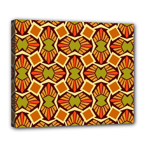 Geometry Shape Retro Trendy Symbol Deluxe Canvas 24  X 20  (stretched)