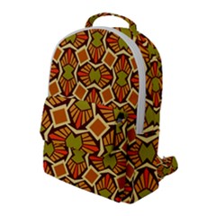 Geometry Shape Retro Trendy Symbol Flap Pocket Backpack (large) by Pakrebo