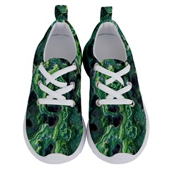 Green Pattern Background Abstract Running Shoes by Pakrebo