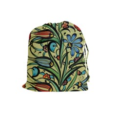 Mosaic Tile Art Ceramic Colorful Drawstring Pouch (large) by Pakrebo