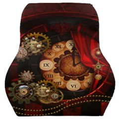 Steampunk, Wonderful Clockswork Car Seat Back Cushion  by FantasyWorld7