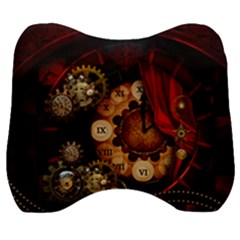 Steampunk, Wonderful Clockswork Velour Head Support Cushion by FantasyWorld7