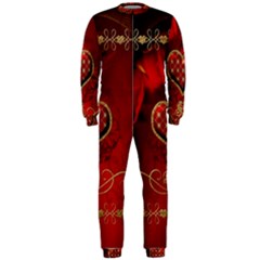 Wonderful Heart With Roses Onepiece Jumpsuit (men)  by FantasyWorld7