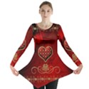 Wonderful Heart With Roses Long Sleeve Tunic  View1