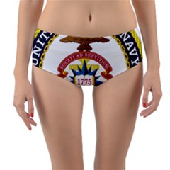 Seal Of United States Navy Chaplain Corps Reversible Mid-waist Bikini Bottoms by abbeyz71