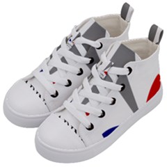 Logo Of French Navy Kids  Mid-top Canvas Sneakers by abbeyz71