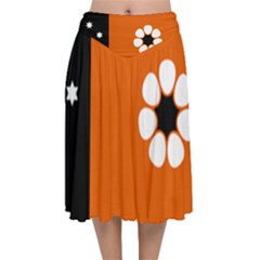 Flag Of Northern Territory Velvet Flared Midi Skirt by abbeyz71