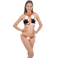 Flag Map Of Northern Territory Cross Front Halter Bikini Set by abbeyz71