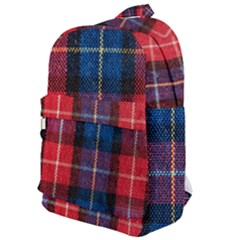 Blue & Red Plaid Classic Backpack by WensdaiAmbrose