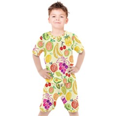 Seamless Pattern Fruit Kid s Set