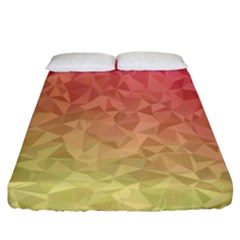 Triangle Polygon Fitted Sheet (california King Size) by Alisyart