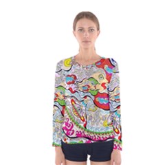 Supersonic Pyramid Protector Angels Women s Long Sleeve Tee