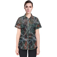 Night In The Forest Women s Short Sleeve Shirt