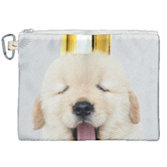 Royal Puppy Yawns Canvas Cosmetic Bag (xxl) by WensdaiAmbrose