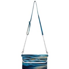 Ocean Waves Mini Crossbody Handbag by WensdaiAmbrose