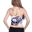 Skull And Crossbones Spaghetti Strap Bra Top View2