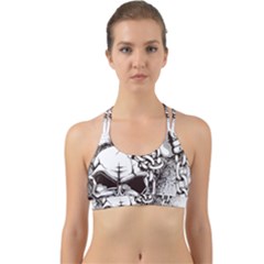 Skull And Crossbones Back Web Sports Bra by Alisyart