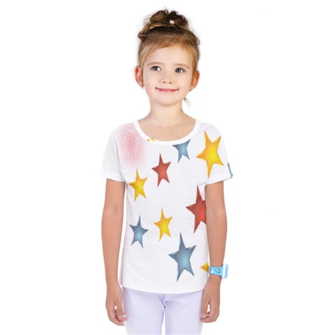 Star Rainbow Kids  One Piece Tee by Alisyart