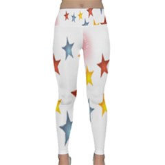 Star Rainbow Lightweight Velour Classic Yoga Leggings