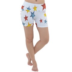 Star Rainbow Lightweight Velour Yoga Shorts