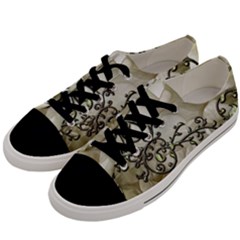 A Touch Of Vintage Men s Low Top Canvas Sneakers by FantasyWorld7