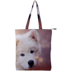 Puppy Love Double Zip Up Tote Bag by WensdaiAmbrose