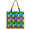 Star Texture Template Design Zipper Grocery Tote Bag View1