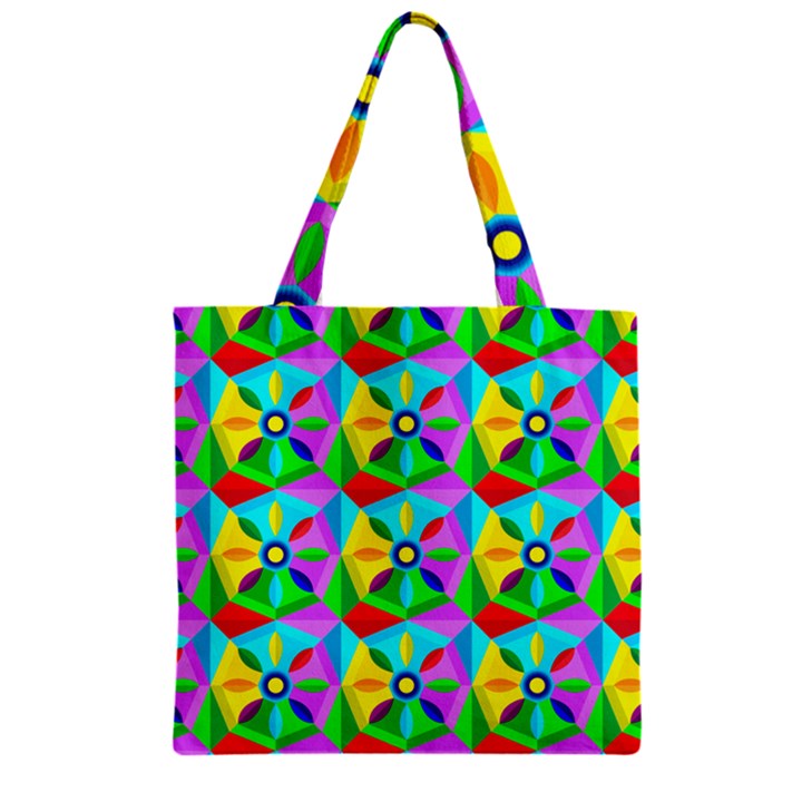 Star Texture Template Design Zipper Grocery Tote Bag