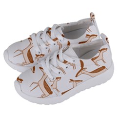 Seamless Deer Pattern Design Kids  Lightweight Sports Shoes by Pakrebo