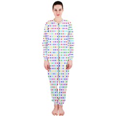 Dots Color Rows Columns Background Onepiece Jumpsuit (ladies)  by Pakrebo